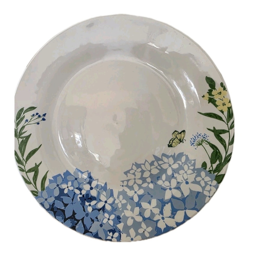 Lot 4 Royal Norfolk Hydrangea, Dinner PLATES 10 1/2" Floral Spring w/Butterfly
